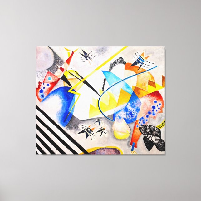 Lienzo KANDINSKY - CENTRO BLANCO - 1921 - Bauhaus - (Anverso)