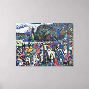 Lienzo Kandinsky - Das Bunte Leben (La vida colorida)