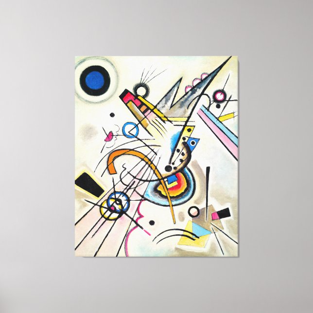 Lienzo KANDINSKY - DIAGONAL - 1923 - Bauhaus - (Anverso)