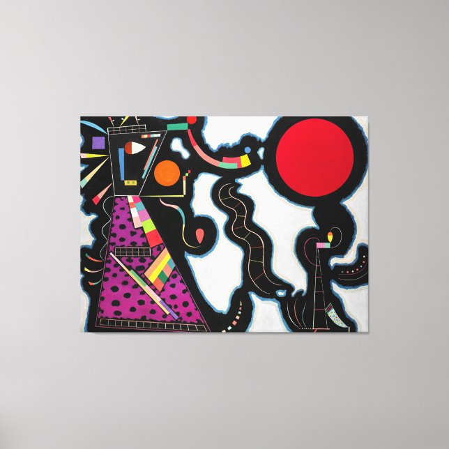 Lienzo KANDINSKY - EL CÍRCULO ROJO (Le Rond Rouge) - 1939 (Anverso)