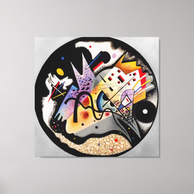 Lienzo KANDINSKY - EN EL CICLO NEGRO - 1923 - Bauhaus - (Anverso)