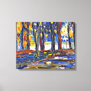 Lienzo Kandinsky - En el parque de St. Cloud - otoño II