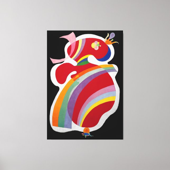 Lienzo KANDINSKY - FORMA ROJA (La Forme Rouge) - 1938 - (Anverso)