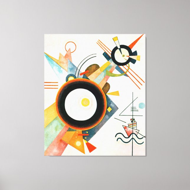 LIENZO KANDINSKY - FOTO CON FORMA DE RUEDAS - 1923 - (Anverso)