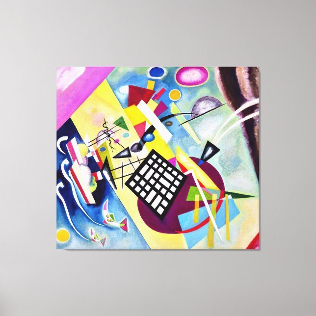 Lienzo KANDINSKY - GRID NEGRO - 1922 - Bauhaus - (Anverso)