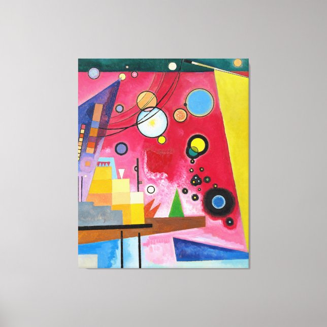 Lienzo KANDINSKY - HEAVY RED (Schweres Rot) - 1924 - (Anverso)