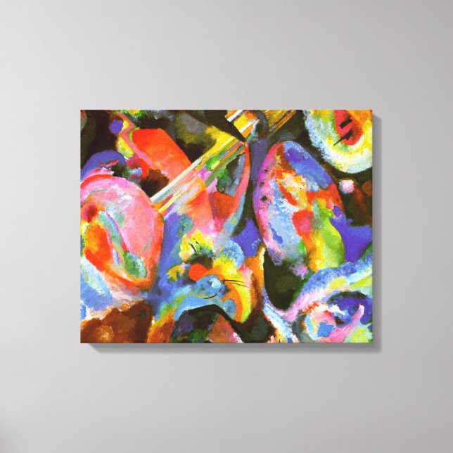 Lienzo Kandinsky - Improvisación de inundación, diluvio (Anverso)