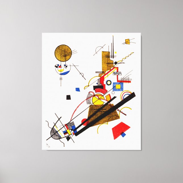 Lienzo KANDINSKY - JOYOUS ASCENT - 1923 - Bauhaus - (Anverso)