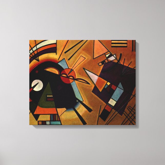 Lienzo Kandinsky - Negro y violeta (Anverso)
