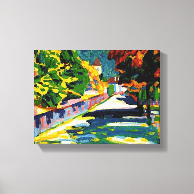 Lienzo Kandinsky - Otoño en Baviera, (Anverso)