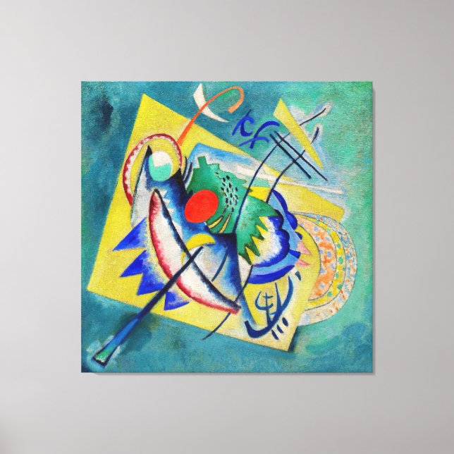 Lienzo KANDINSKY - OVAL ROJO - 1920 - Bauhaus - (Anverso)