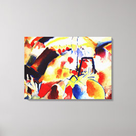 Lienzo Kandinsky - Paisaje con puntos rojos