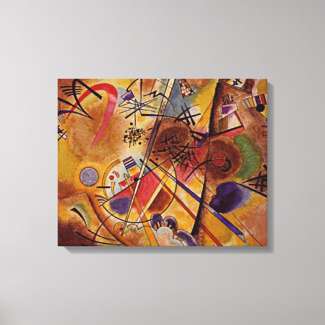 Lienzo Kandinsky - Pequeño sueño en rojo (Anverso)