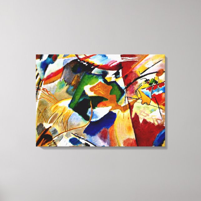 Lienzo Kandinsky - Pintura con Green Center (Anverso)