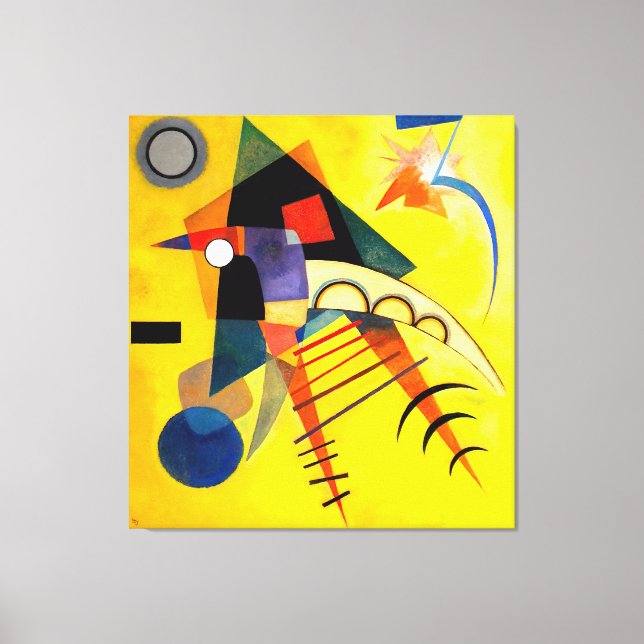 Lienzo KANDINSKY - PUNTO BLANCO (Weißer Punkt) - 1925 - (Anverso)