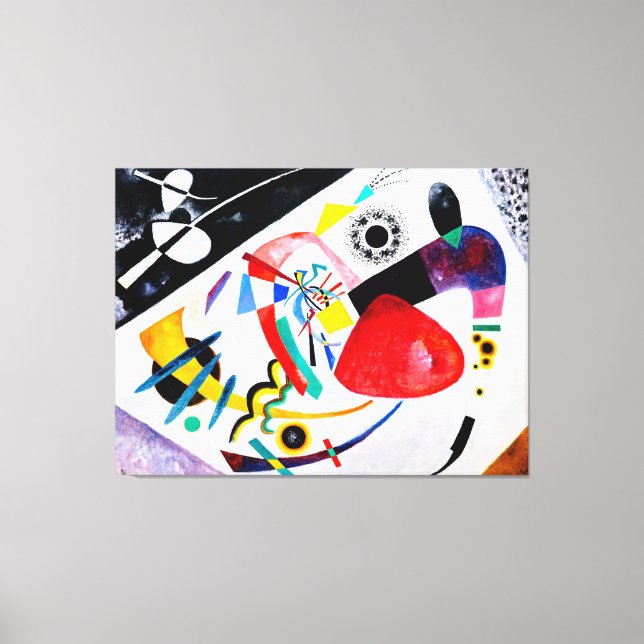 Lienzo KANDINSKY - RED SPOT II - 1921 - Bauhaus - (Anverso)