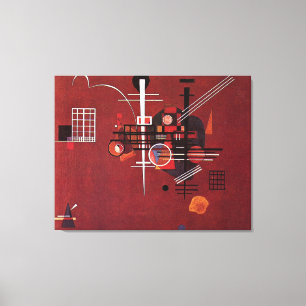 Lienzo Kandinsky - Rojo aburrido
