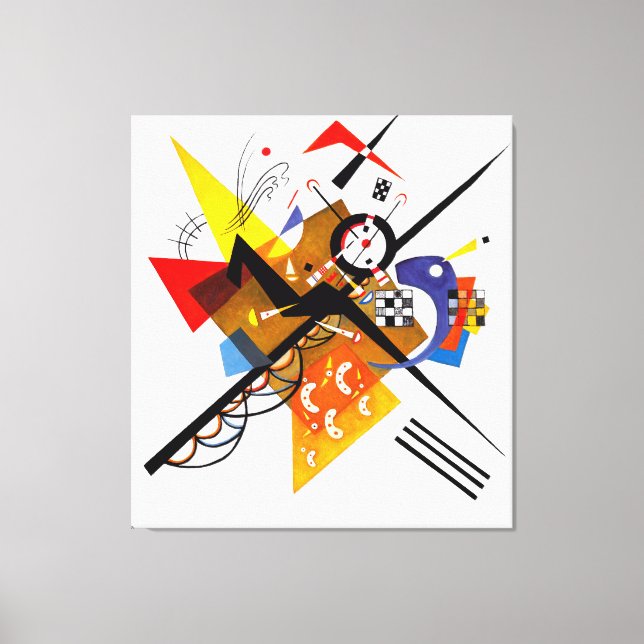 Lienzo KANDINSKY - SOBRE BLANCO II - 1923 - Bauhaus (Anverso)