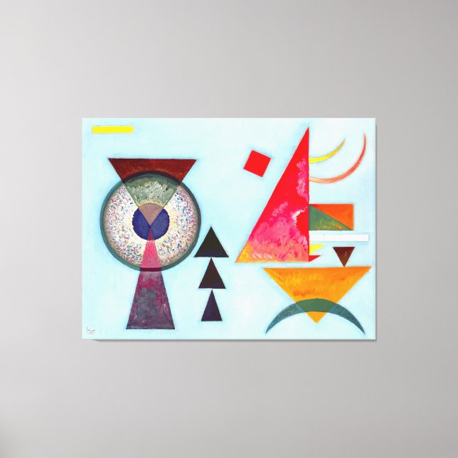 Lienzo KANDINSKY - SOFT HARD (Weiches Hart) - 1927 - (Anverso)