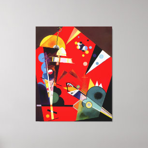 Lienzo KANDINSKY - TENSIÓN EN ROJO - 1926 - Bauhaus -