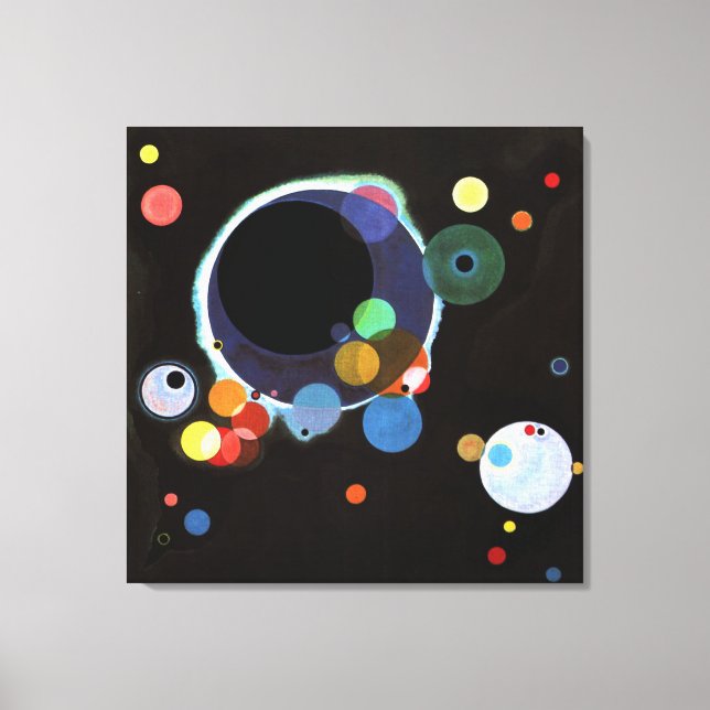 Lienzo Kandinsky - Varios Círculos  (Anverso)