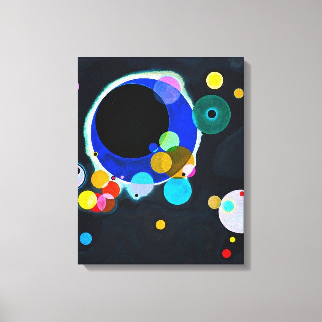 Lienzo Kandinsky Varios Círculos Imprimir (Anverso)