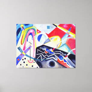 Lienzo KANDINSKY - ZAGS BLANCAS ZIG - 1922 - Bauhaus -