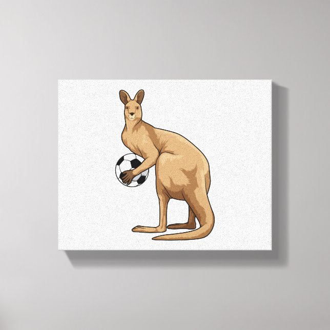 Lienzo Kangaroo en Soccer Sports (Anverso)
