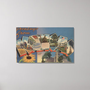 Lienzo Kansas (Capital estatal/Flor)