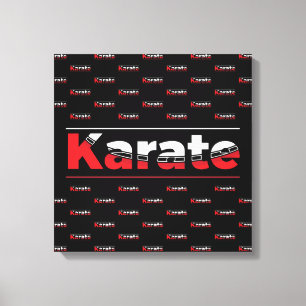 Lienzo Karate Martial Arts Red