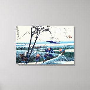 Lienzo Katsushika Hokusai - Ejiri en la provincia de Suru