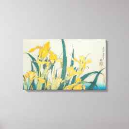 Lienzo Katsushika Hokusai - Grasshopper e Iris