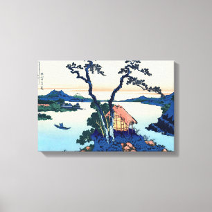 Lienzo Katsushika Hokusai - Lago Suwa en la provincia de