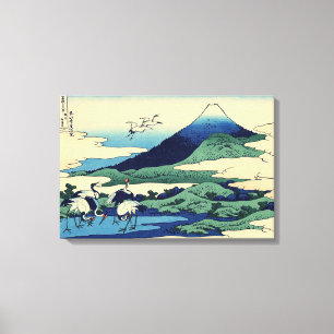 Lienzo Katsushika Hokusai - Umegawa en la provincia de Sa