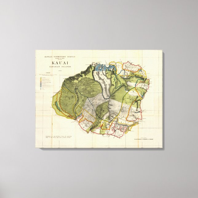 Lienzo Kauai, Hawaii (Anverso)