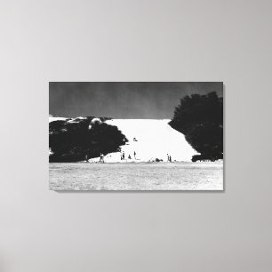 Lienzo Kauai, Hawaii - vista de las arenas del