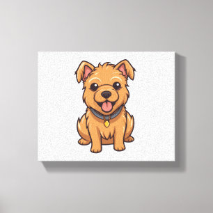Lienzo Kawaii Australian Terrier Puppy