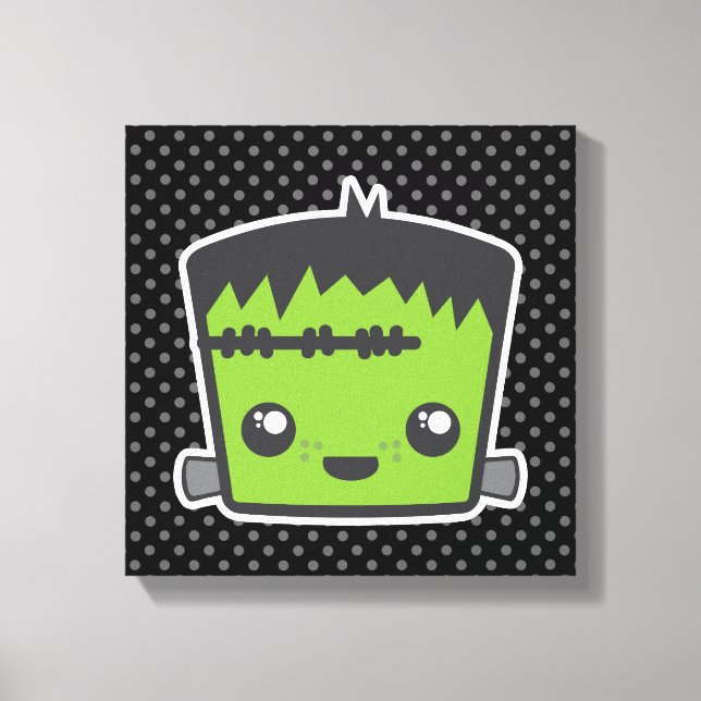 Lienzo Kawaii Frankenstein Wrapped Canvas (Anverso)