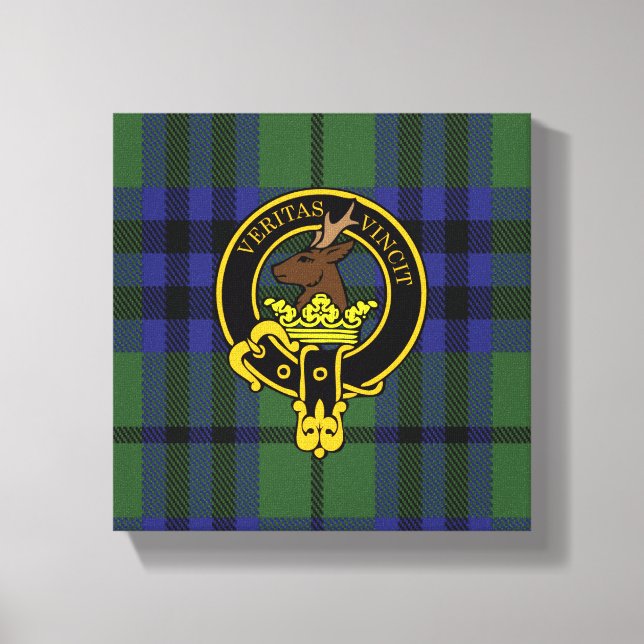Lienzo Keith Scottish Escudo y Tartan Canvas print (Anverso)