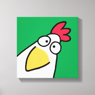 Lienzo Kelly Green SERIOUS CHICKEN por Sandra Boynton