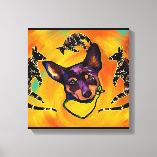 LIENZO KELPIE AUSTRALIANO (Anverso)