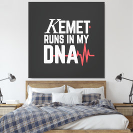 Lienzo Kemet Corre en mi ADN |
