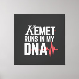 Lienzo Kemet Runs in My DNA |