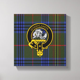 Lienzo Kennedy Escudo escocés y Tartan Canvas print