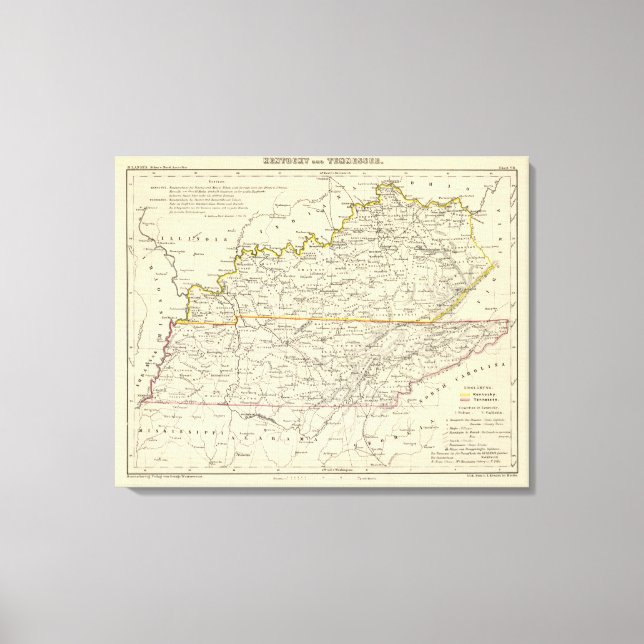 Lienzo Kentucky y Tennessee (Anverso)