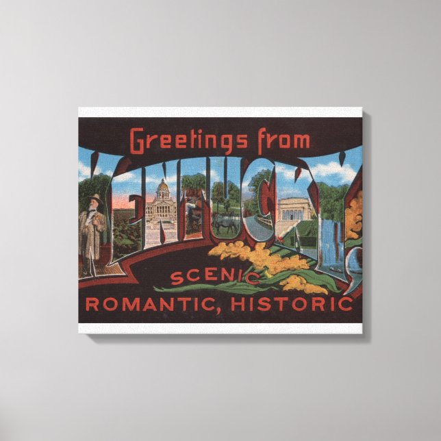 Lienzo KentuckyLarge Letter ScenesKentucky 3 (Anverso)