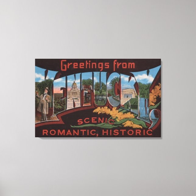 Lienzo KentuckyLarge Letter ScenesKentucky 3 (Anverso)