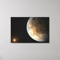 Kepler-186f Orbitando Una Estrella Distante.