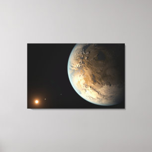 Lienzo Kepler-186f Orbitando Una Estrella Distante.