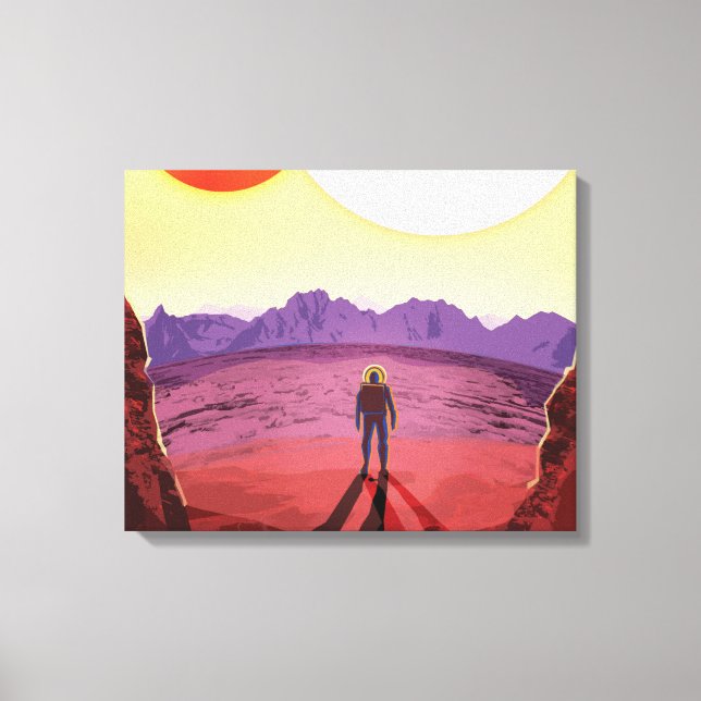 Lienzo Kepler Space Travel Destination Planet Adventure (Anverso)